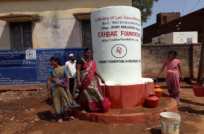 2019 - Bore-Well Drinking Water project at Malkapur Jhadi in Telangana